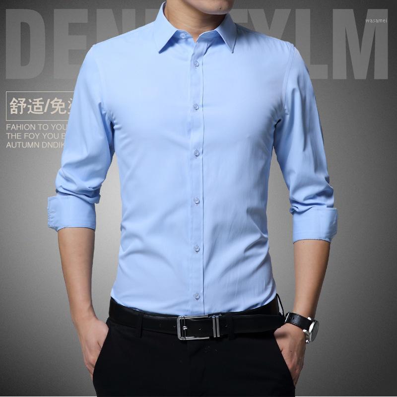 

Men's Casual Shirts Light Luxury Business Shirt Spring And Summer Long Sleeve Professional Dress White, Black
