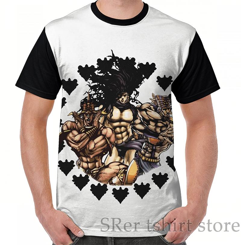 

Men' T-Shirts Funny Print Men T Shirt Women Tops Tee Jojos Bizarre Adventure Part 2 - Pillar Graphic T-Shirt O-neck Casual Tshirts
