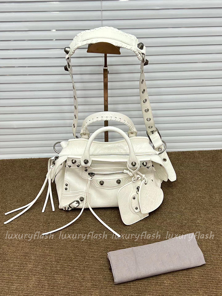 

Women Designers Crossbody Bags Handbags Top Quality Neo Genuine Leather Motorcycle Bag Paris Fashion Shoulder Tote Mirror Purses, Box(not sold separately)