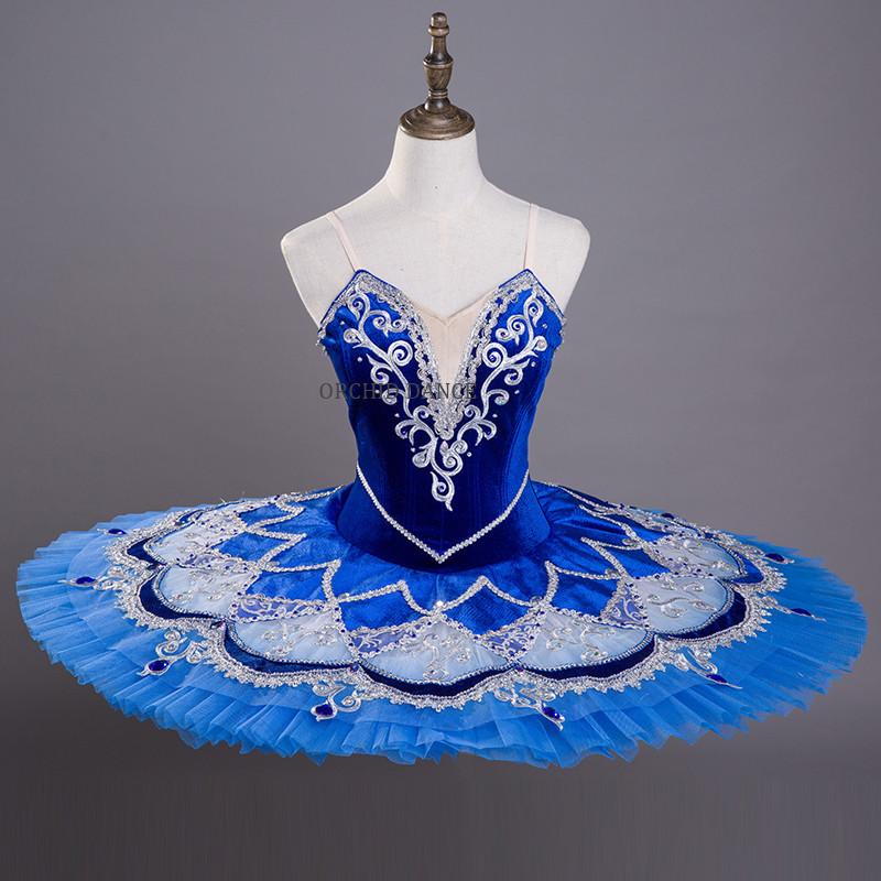 

Stage Wear High Quality Custom Size 12 Layers Performance Adult Professional Ballet Tutu BlueStage StageStage, Ombre blue