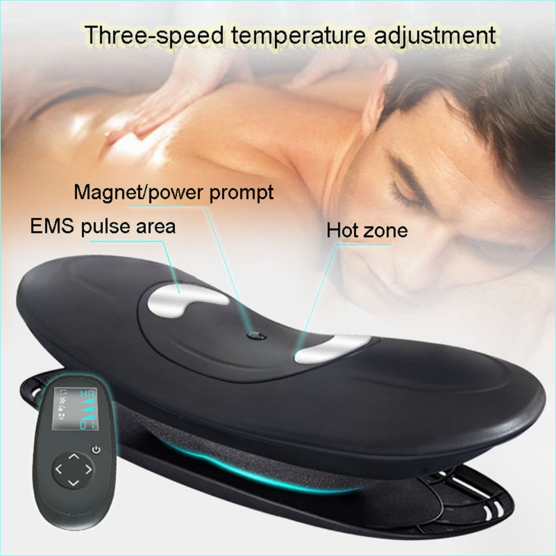 

Lumbar Spine Massager Neck Lumbar Traction Multifunctional Inflatable Hot Compress Vibration Air Pressure Waist Massager Warm