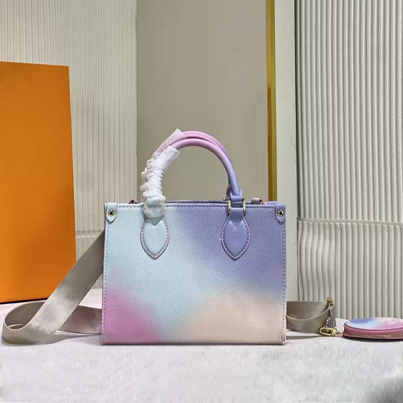 New Designer shoulder bag for women fashion colored canvas MM tote high quality Handbag lady GM Crossbody Bags Luxury Shopping Bags