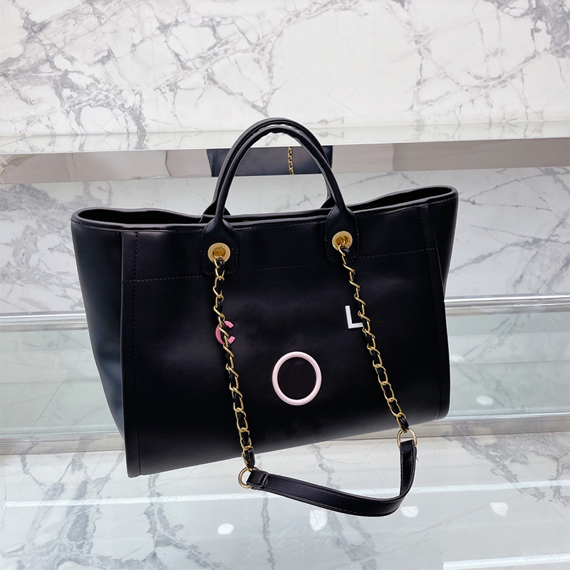 

Womens Designer Shopping Bag Fashion Totes Shoulder Bag High Quality Leather Large Capacity Tote Chain Handbags Purses Black Luxury Fashion Tote Crossbody Wallets