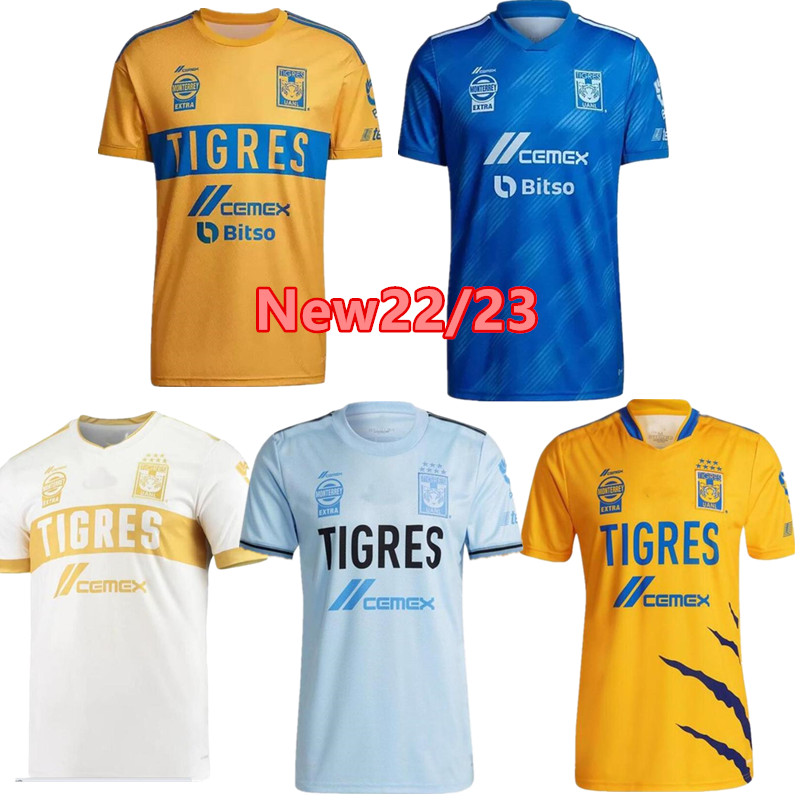 

22-23 7 Star NAUL Tigres Home Soccer Jerseys 2022 Away GIGNAC NICO Camiseta de Foot Maillot Shirt L.FERNANDEZ F.THAUVIN Third Football Uniform sale, 3rd
