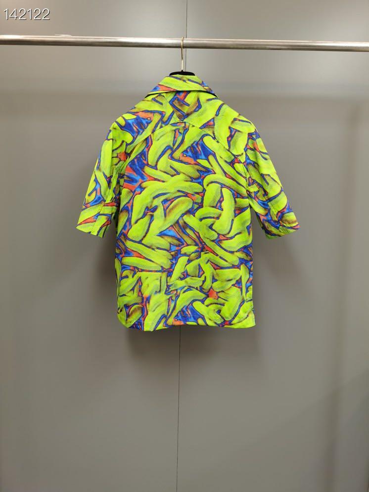 

Men' Casual Shirts Xc1692 Fashion Men' 2022 Runway Luxury European Design Party Style ClothingMen, Green