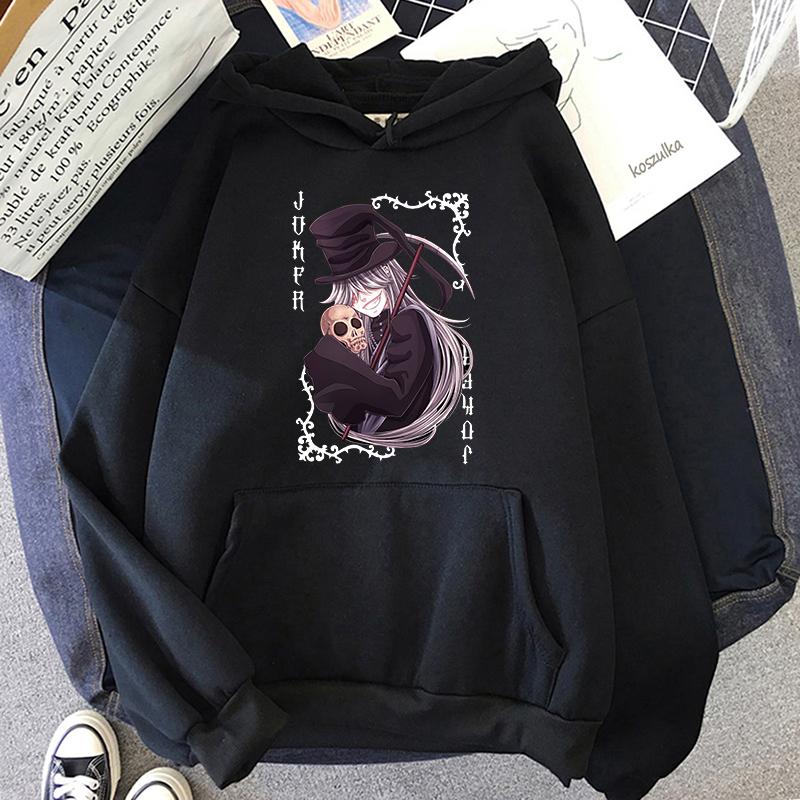 

Men's Hoodies & Sweatshirts Japan Anime Black Butler Undertaker Funny Manga Winter Plus Size Clothes Harajuku High Street Casual Hooded Swea