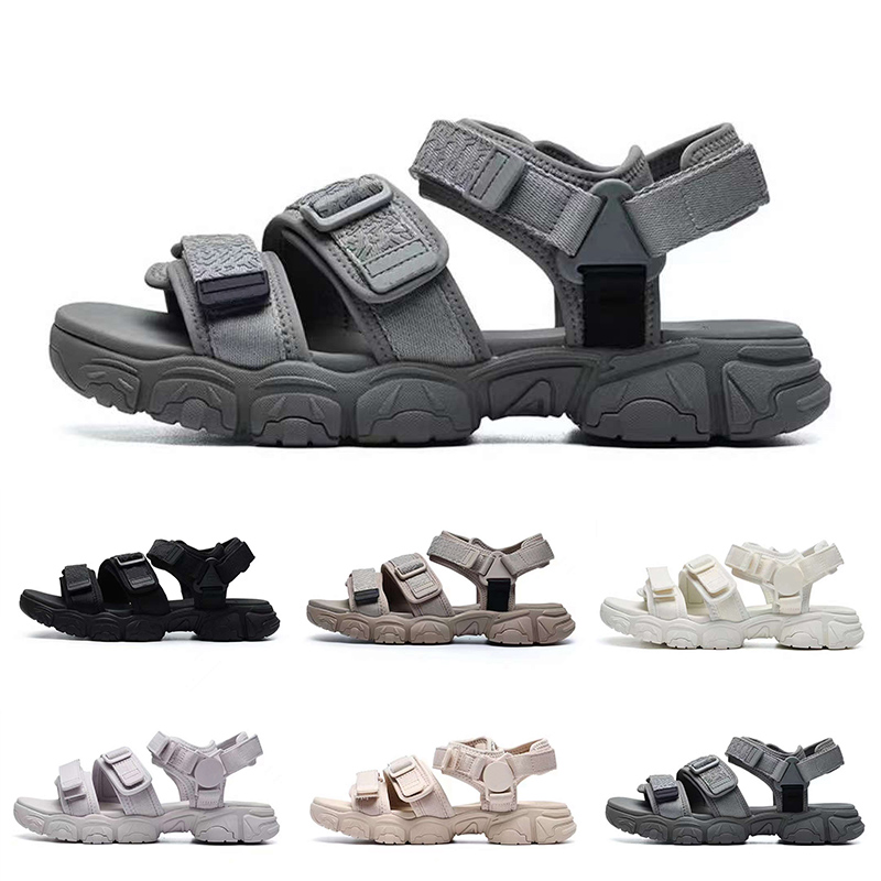 Jagger fluid sandals glisses de créateurs pantoufles femmes pour hommes pour hommes glissades d'été slipper triple blanc violet avec velcro noir