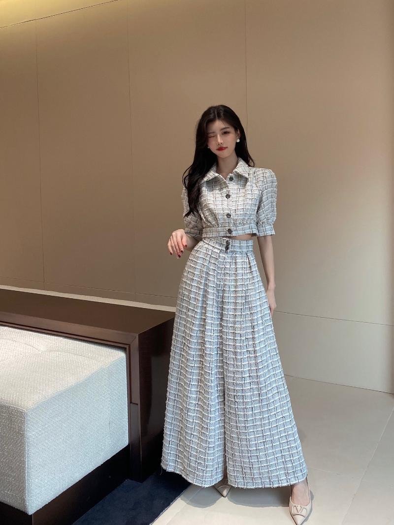

Women' Two Piece Pants Summer Vintage Fashion Women Short Tops Tee With Wide Leg Female High Quality Suits Sets For Ladies Gdnz 4.04Women, The tops only