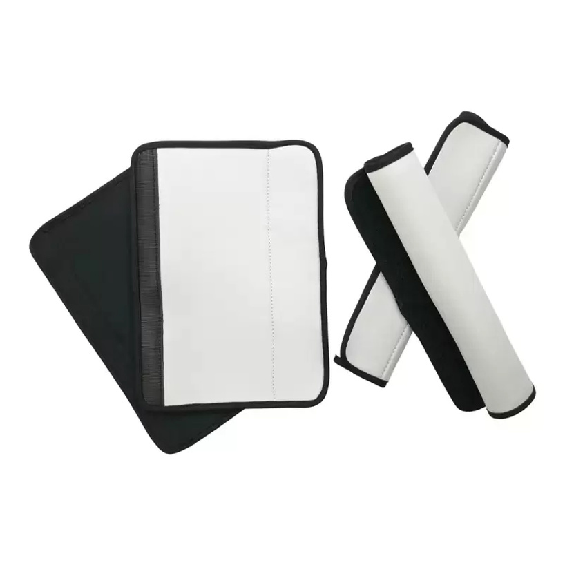 Sublimation Blanks White Party DIY Car Seat Belt Pad Cover Neoprene Comfortable Replacement Shoulder Strap Pads Universal Cars Seats Belts Should-image-760528420