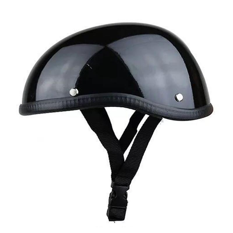 

Motorcycle Helmets Unisex Half Face Helmet Bike Cycling Moto Casco Protective ABS Leather Baseball Cap Fit Head 55-60cm