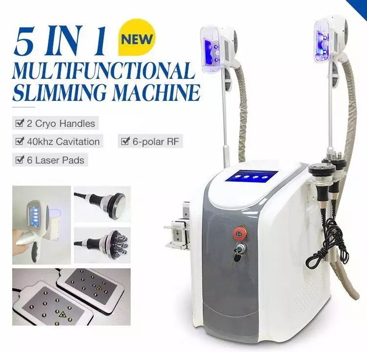 Cryolipolisis Slimming Machine Combine Cryo Cavitation 40K Laser Lipo Equipment RF Radio Frequency Fat Freeze Equipment Cryotherapy Device For Ce-image-779260891