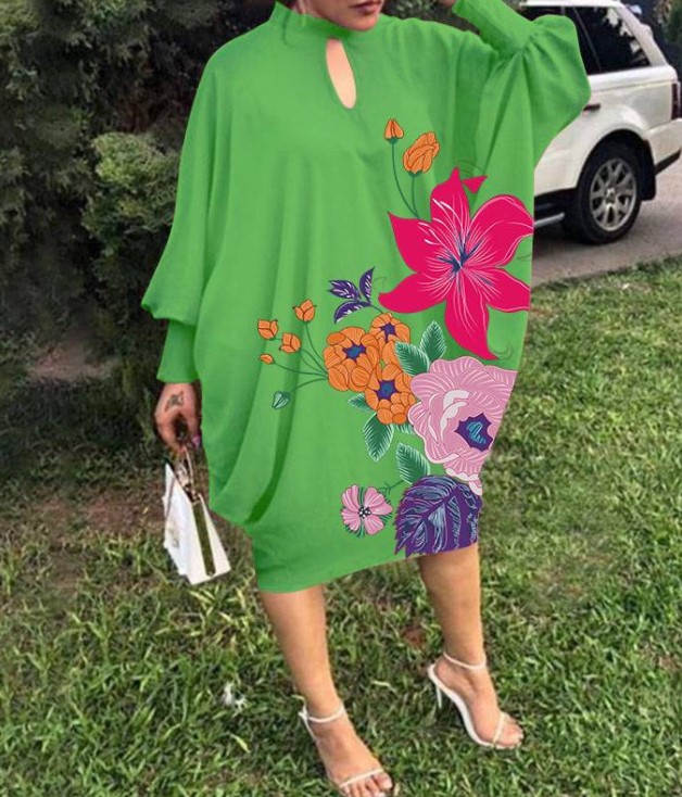 Women Summer Casual Dress Plus Size Clothing Mom Wife Lady Loose Holiday Dresses 4XL 5XL Clothes For Women