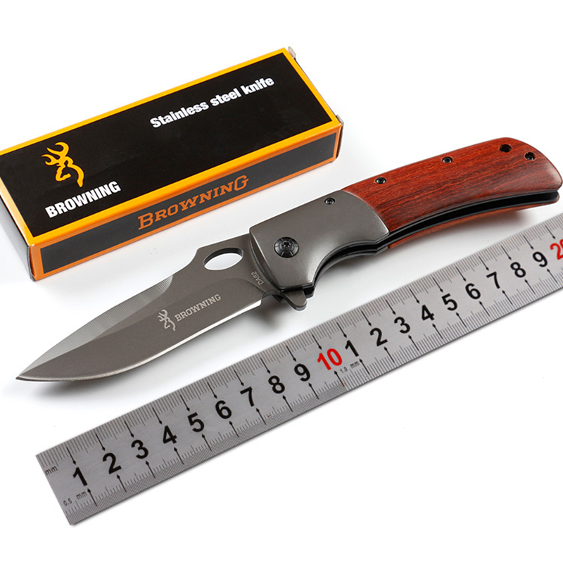 

Top Quality Browning DA62 Fast Open Folding Knife 440C Blade Steel & Wood Handle Outdoor Camping Survival Pocket Knives