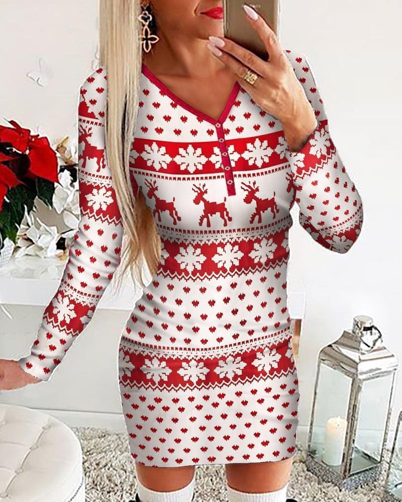 

Casual Dresses Women Sexy Christmas Long Sleeve Dress Bodycon Xmas Party Ruched Pleated Mini Elegant, White