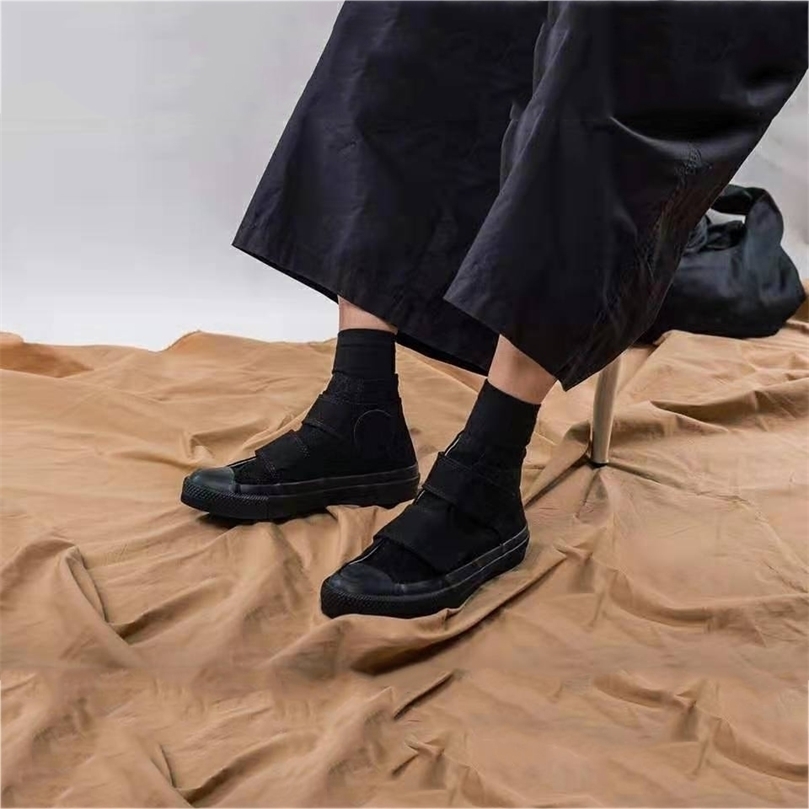 

Fashion White Trainers Women Black High Top Canvas Shoes Goth Casual Platform Comfortable Tennis Basketball Running Sneakers 220616, White b