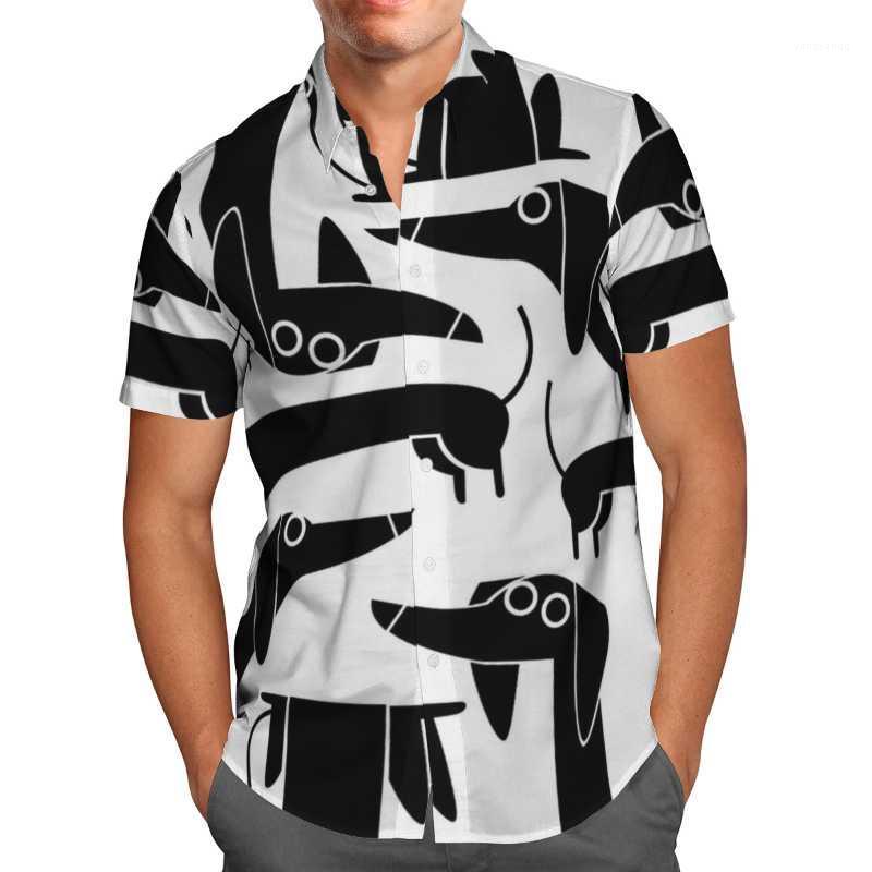 

Men' Casual Shirts 3D Printed Black And White Shirt Hawaii Sandy Beach Men Breathable Summer Short Sleeve 2022 Oversize, Shirt 19