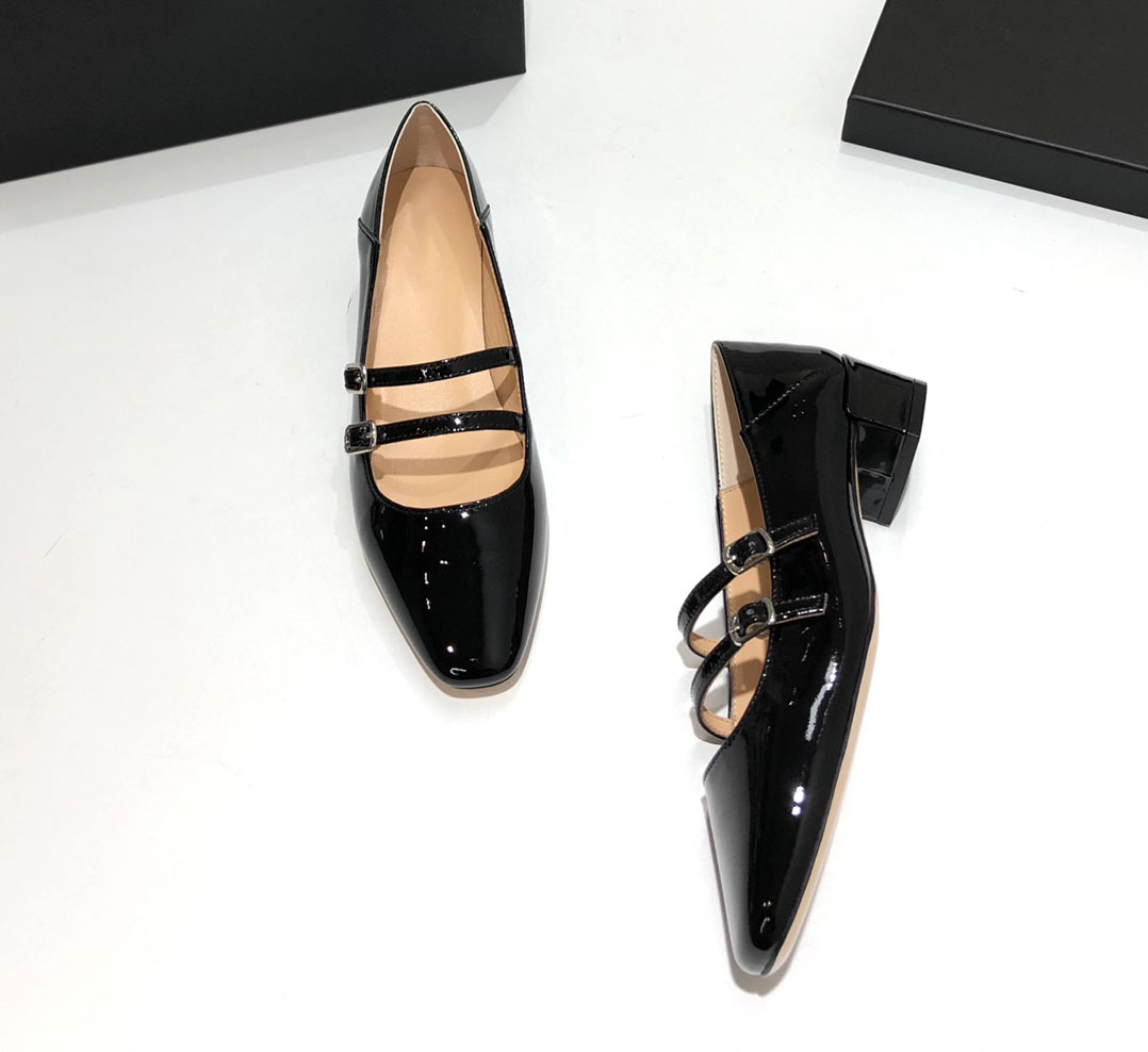 

2022 new fashion sandals high heels women's shoes solid color banquet party small leather shoes black and red