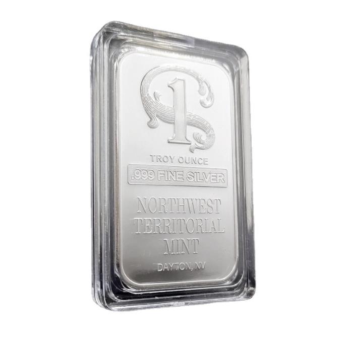 

1 TROY OUNCE 999 FINE SILVER BULLION BAR NORTHWEST TEERITORIAL MINT SILVER BAR Silver-Plated Brass No Magnetism