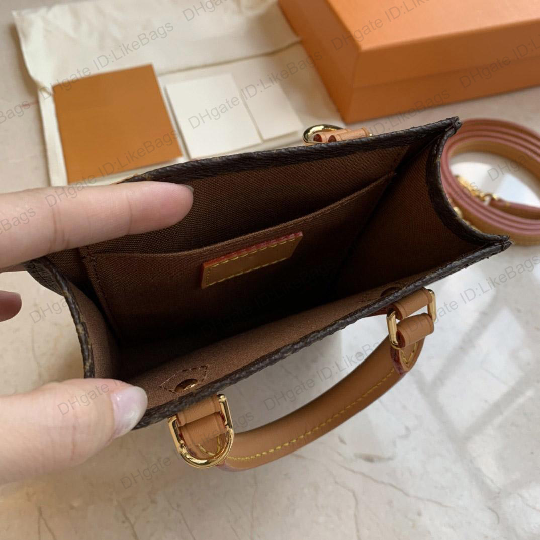 

lvs handbag women's Crossbody Bag With Original Box PETIT SAC PLAT Pochette M69846 Luxury Designer Women Handbag Purse Genuine Leather Clutch Wallet UBIK, Brown old flower