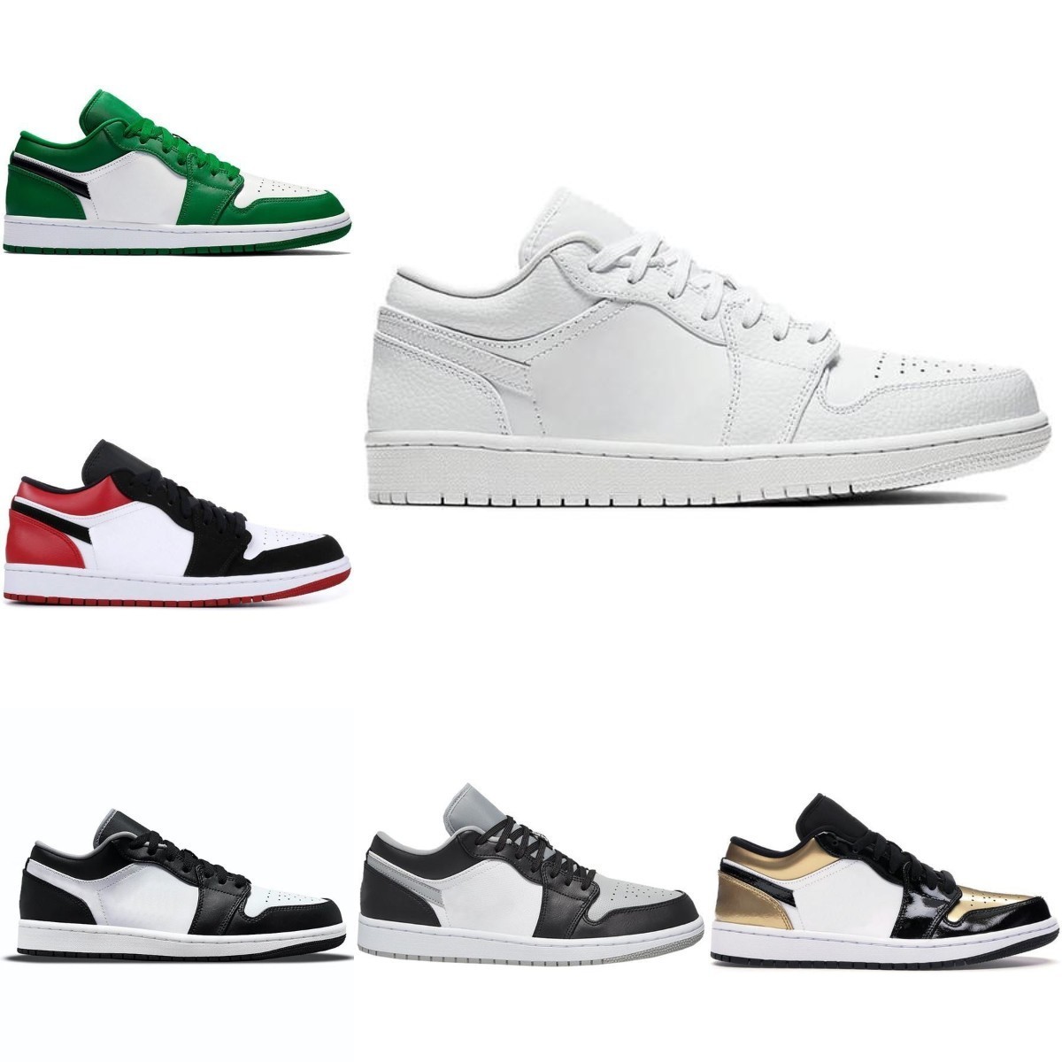 

High Quality Jumpman 1s Low Panda 1 Mens Basketball Shoes Fragment UNC Shadow Court Purple Silver Paris Bred Toe Spruce Aura Laser Men Women Designer S01