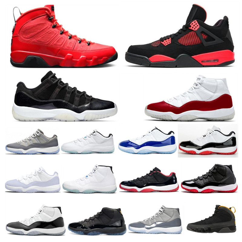 

9 Particle Grey 11s 11 Cherry Low 72-10 Mens Basketball Shoes 9s Chile Red Pantone 25th Anniversary 4s Thunder Bred Mid Navy Cap and Gown Prom Night Win Like 82 96 Womens, 35#