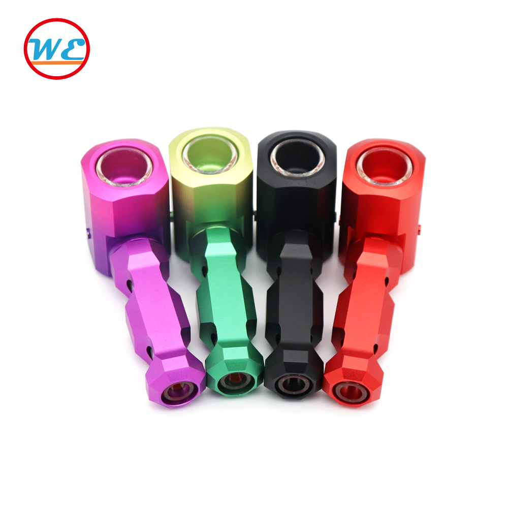 

Prometheus Pocket Metal Smoking Pipe Tobacco Dry Herb Holder Glass Pipes With Packaging Box