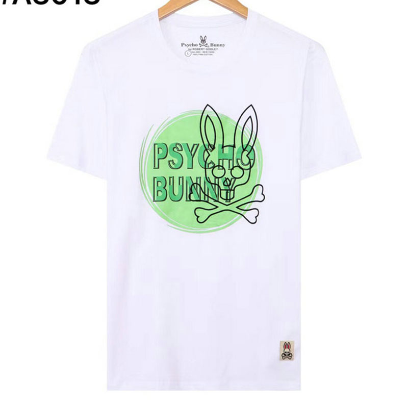 

Mens Designer Casual T Shirt Fashion Polo Summer Slim Psycho Bunny Print Short Sleeve Crewneck Top Tee M-XXXL, 11