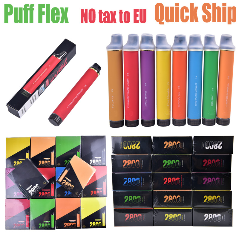 

ZOOY Flex 2800 puffs Disposable Vape Pen puff 2800 pods device kits e cigarette 850mah battery pre-filled vaporizer