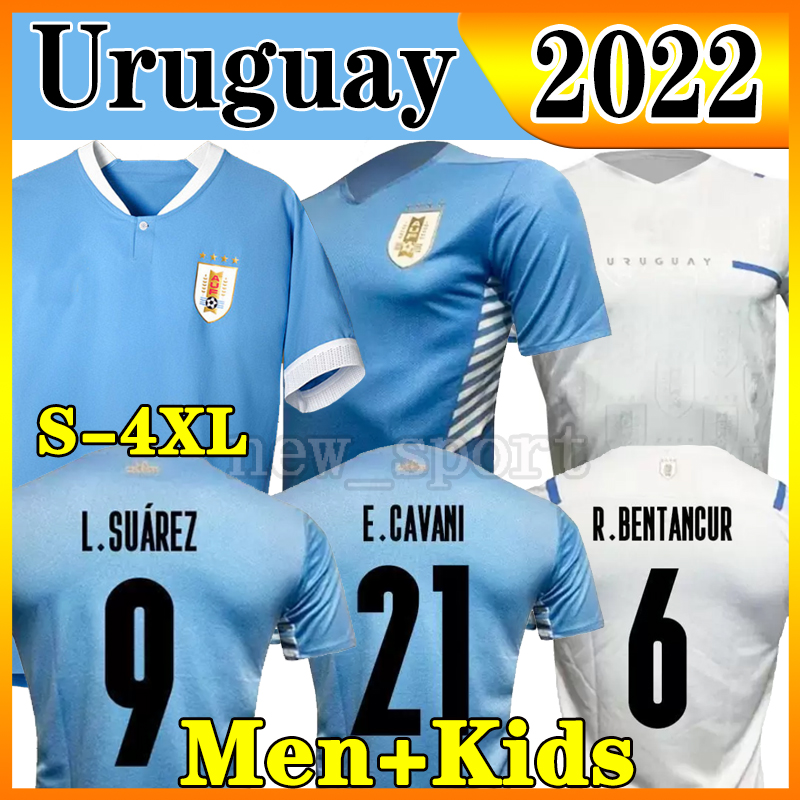 

S-4XL 2022 Copa America Uruguay Soccer Jerseys L.suarez E.cavani F. Valverde N. Nandez J.M.Gimenez De La Cruz National Team 21 22 Home away jersey Football Shirt Uniforms, 21 22 away patch
