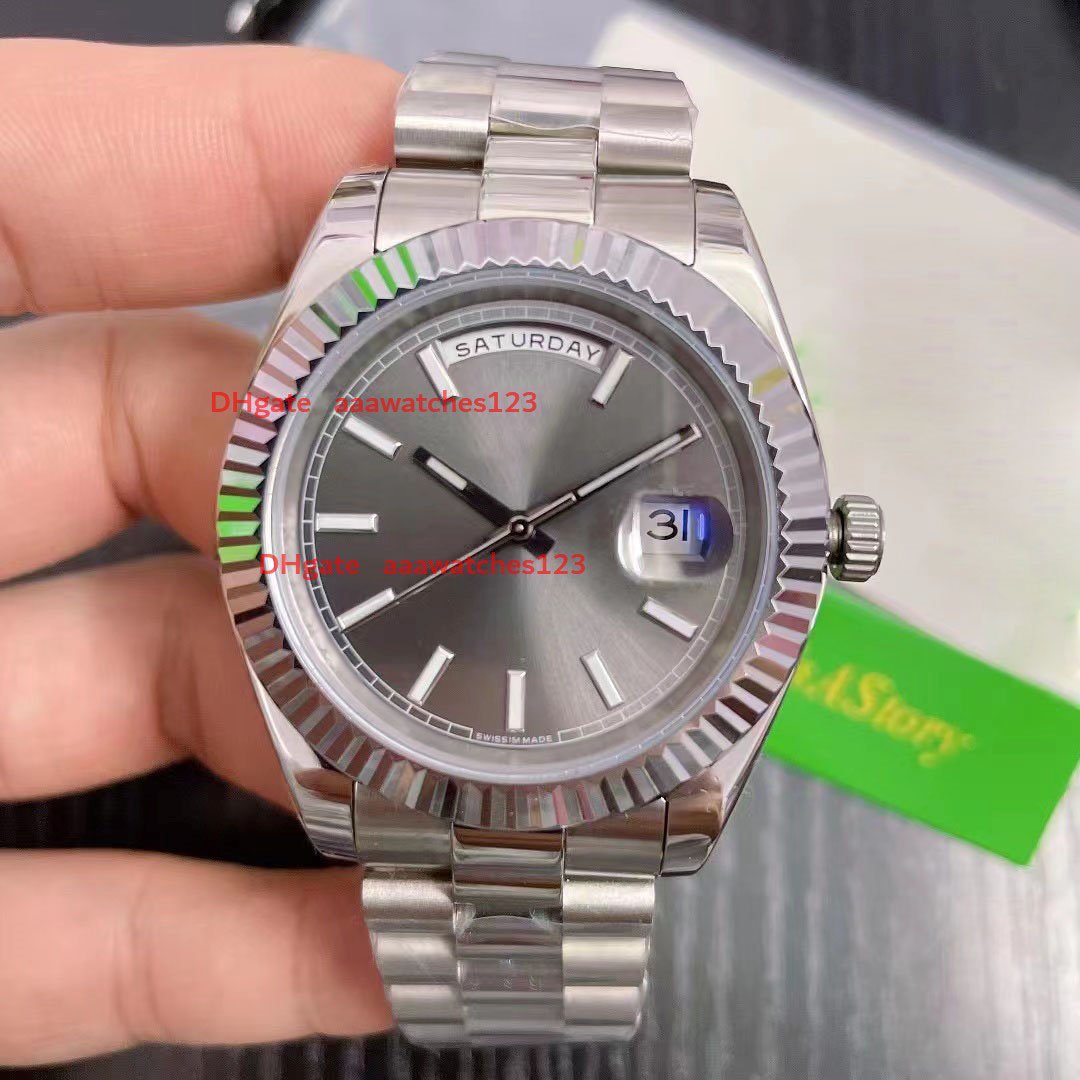 

U1 factory New high quality mens watches aaa rose gold automatic Mechanical daydate double calendar pit surface design gold 40mm sapphire Roles luxury Watch Men, Carton