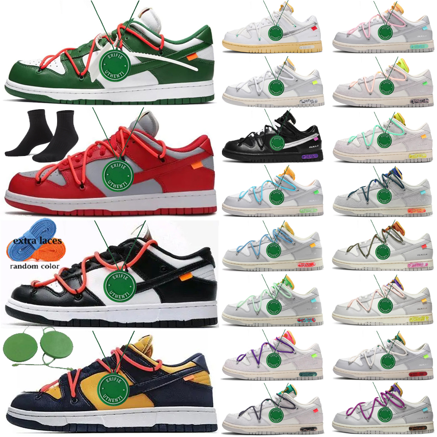 

2023 Top high Shoes Newest off sb shoes for mens womens lows white x running shoe Triple Black lot 01 49 50 OF 50 University Red Gold Pine Green futura unc Boot, Color # 23