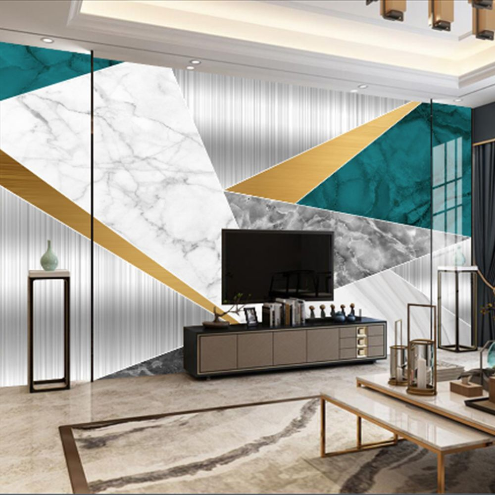

Modern marble simple abstract geometric background wallpaper professional custom wall painting wallpaper, Green