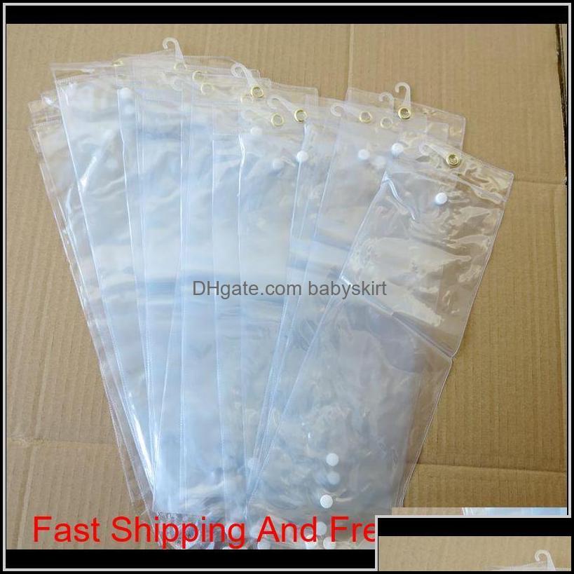 

Hair Tools Accessories Products Drop Delivery 2021 Pvc Plastic Package Bags With Pothhook 1226Inch For Packing Wefts Human Extensions Zoht