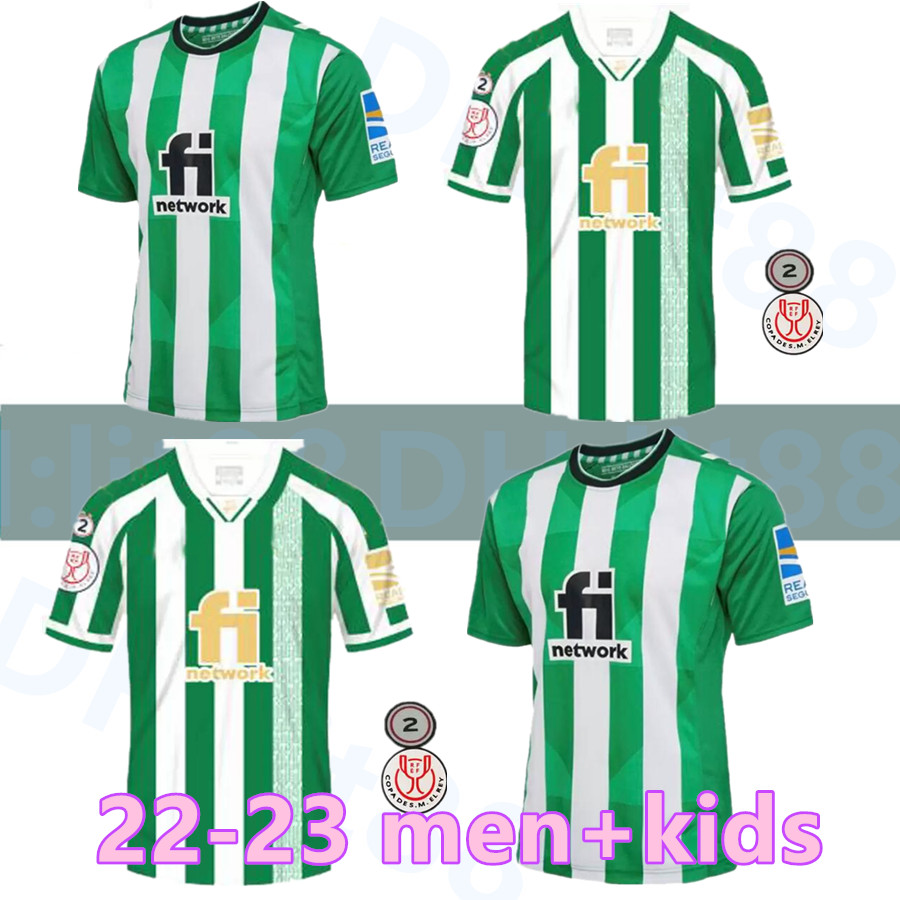 

22/23 real Betis Soccer Jerseys Copa del Rey Final champion JOAQUIN B.Iglesias Juanmi BARTRA A.GUARDADO CANALES Fekir Menendez 2022 2023 football shirts Men Kids Kit, 22-23 kids home