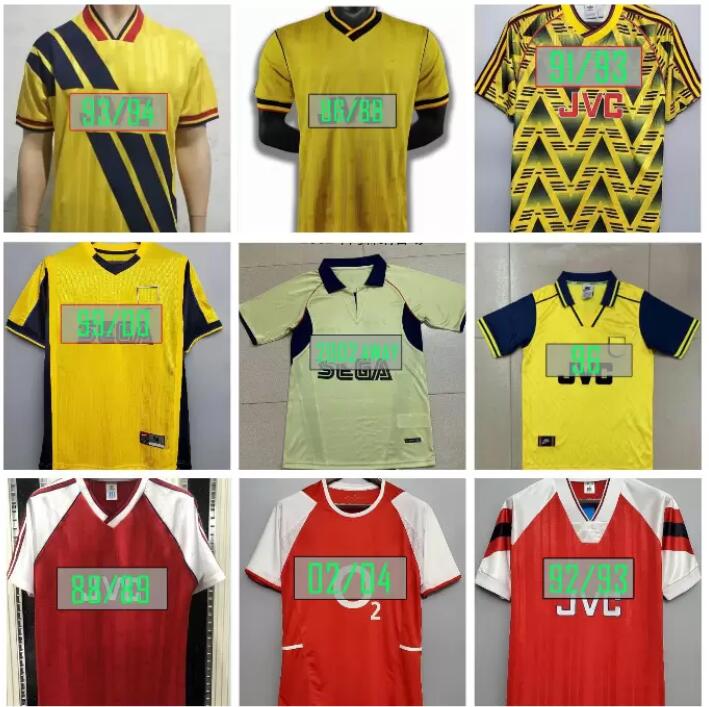

1990 1998 1999 2000 2002 2004 VIEIRA V. Persie retro soccer jersey 1994 1995 ADAMS Hartson Campbell Wright Bergkamp Merson classic vintage