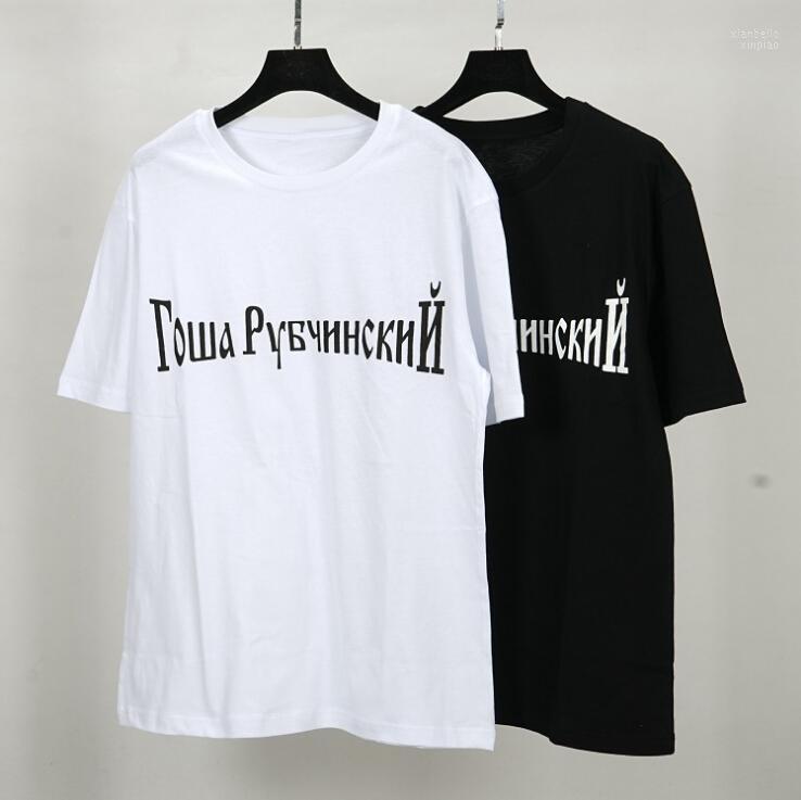 

Men's T-Shirts Printing Tee Gosha Crew Neck Summer T-shirt Black White Short Sleeve Casual Size S-3XL1