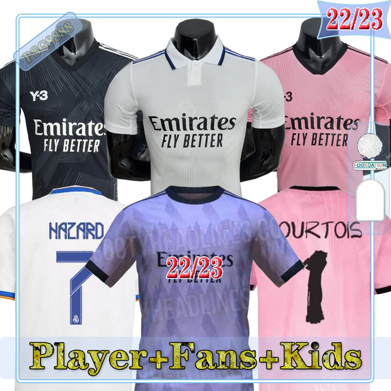 

FANS player 120TH Black BENZEMA 21 22 23 Real Madrids soccer jerseys football shirt VINI JR MODRIC ASENSIO 2022 Maillot Foot CAMAVINGA CASEMIRO men uniforms kids kit
