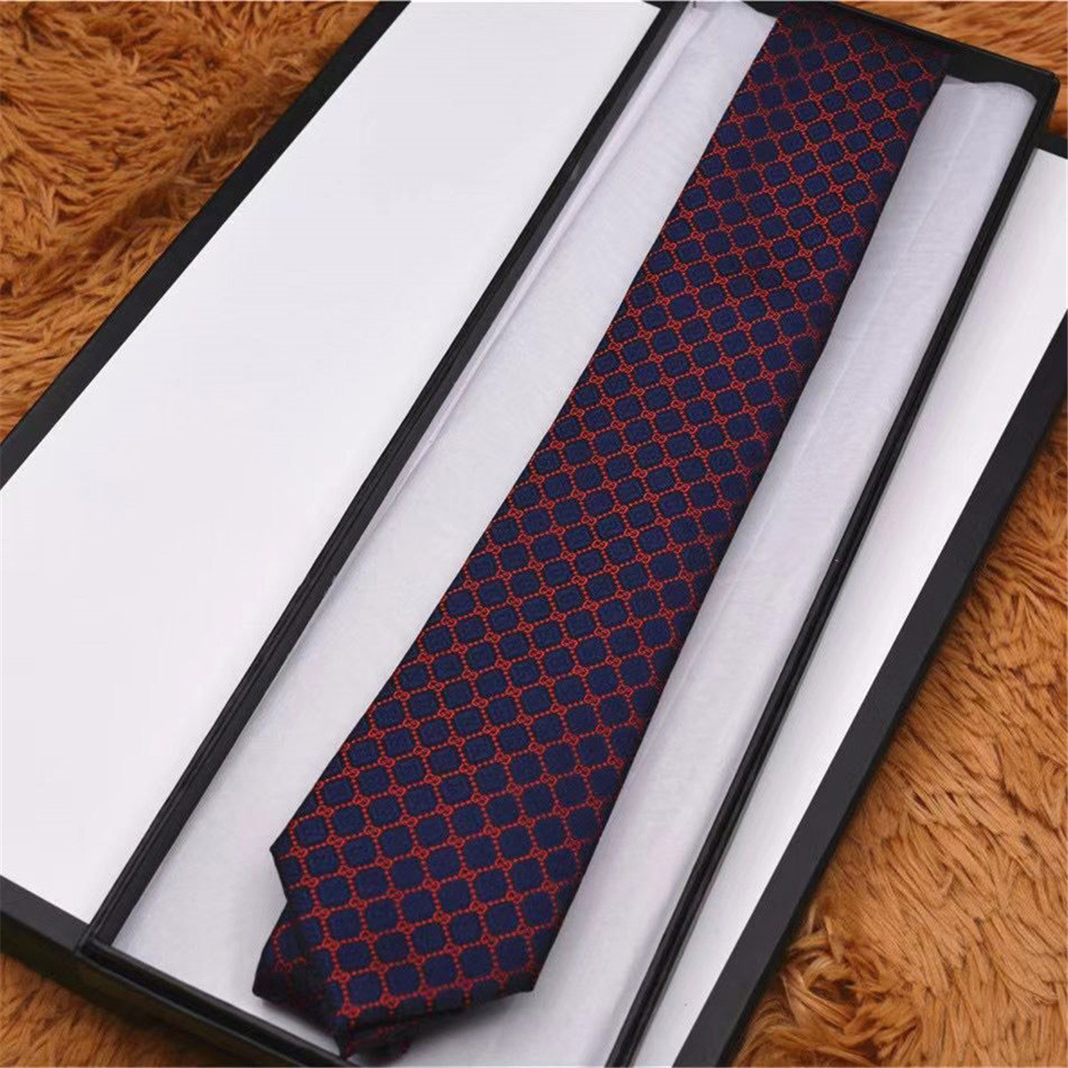 

Men's necktie silk yarn-dyed design necktie Casual business luxury necktie 7.0 cm