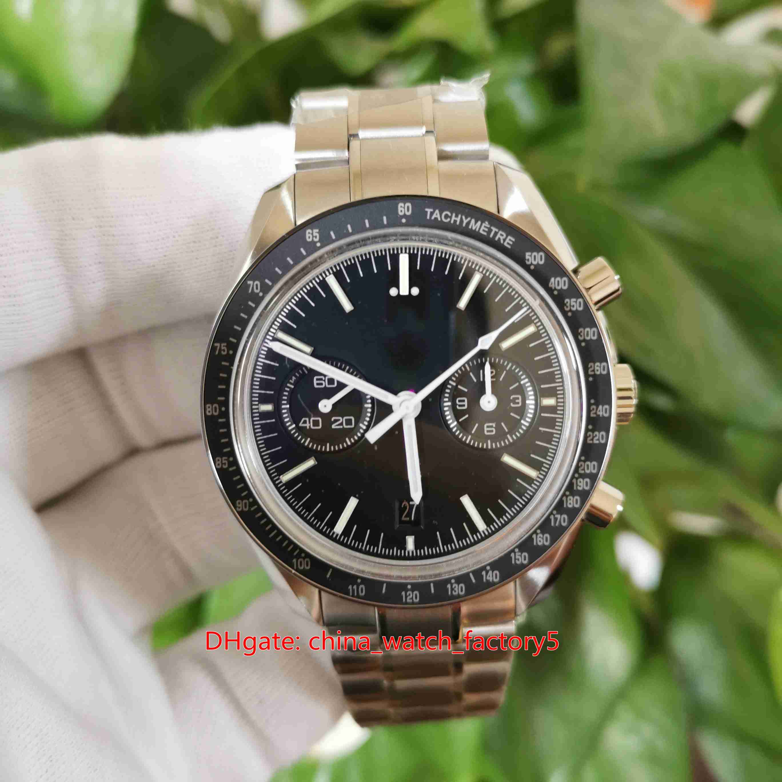 

OMF Super Quality Mens Watches 44mm Moonwatch Axial Chronograph Series Sapphire Transparent CAL.9300 Movement Mechanical Automatic Watch Men's Wristwatches, No box papers