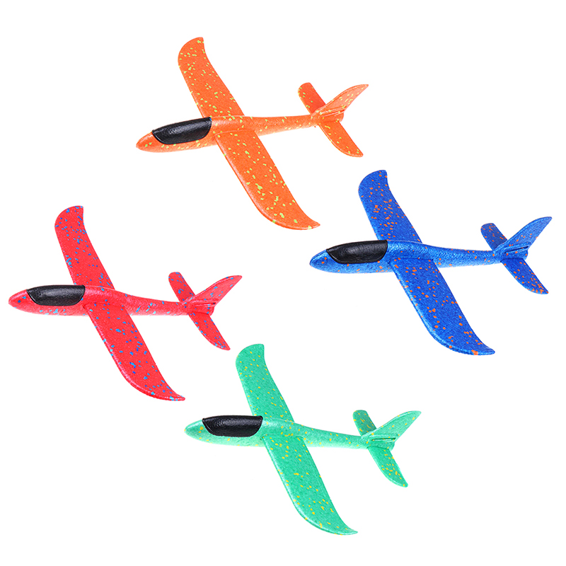 

37CM EPP Foam Hand Throw Airplane Decompression Toy Outdoor Launch Glider Plane Kids Gift Toy 4 Colors
