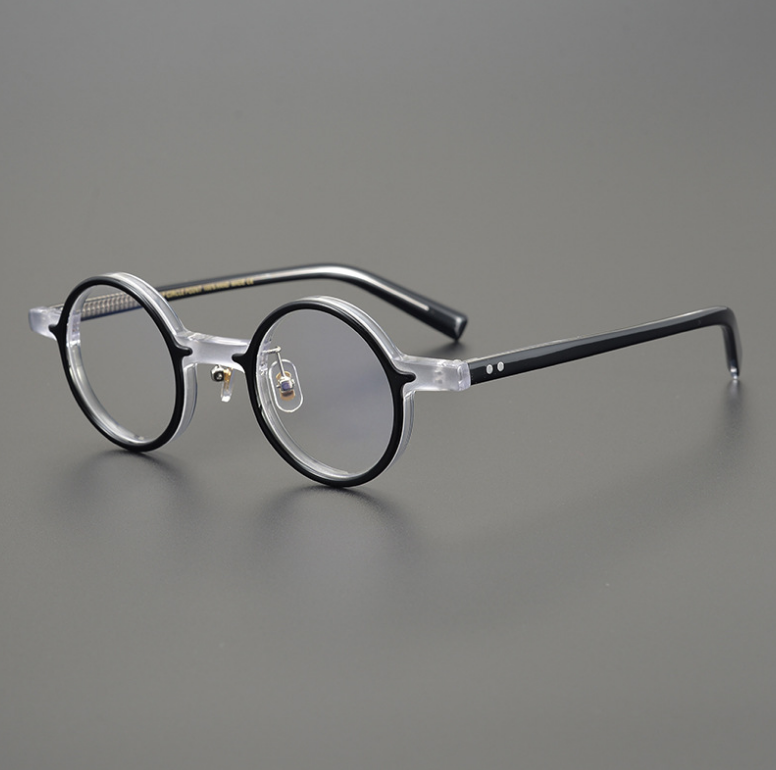 

Fashion Sunglasses Frames Small Size Handmade Acetate Round Frame Eyeglasses Men Retro Optical Eyewear Clear Lens Prescription Computer Glas