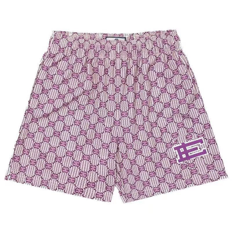 

Mens Summer Swimwear Shorts Designer Short Pants Beach Bottoms With Budge Side Swimwear Unisex Pant Asian Size -3XL, Red