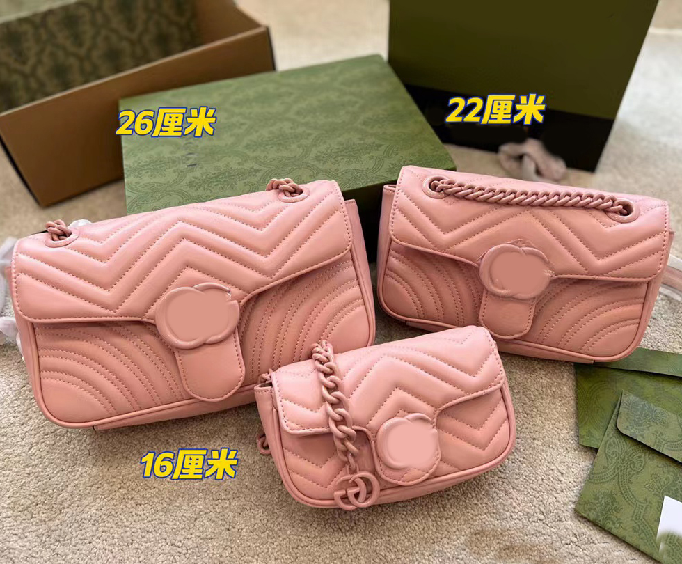 

Chain crossbody bags designer bag Luxury Fashion Shoulder Handbags High Quality Letter Purse Phone Wallet Metallic lady Plain Artwork, No bags
