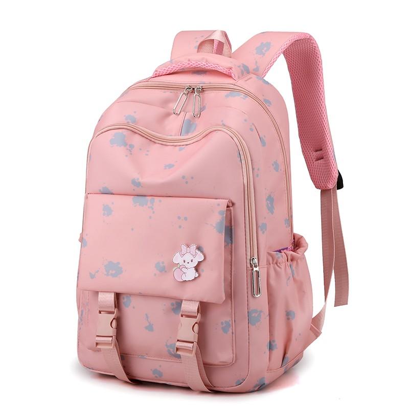 

School Bags Kawaii Print Women Backpack Japanese Nylon Bag For Girls Large Capacity Waterproof Travel Backpacks Student Bookbags 2022, Black