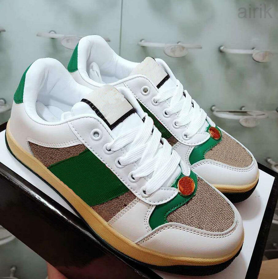 

Designer Men Women Sneakers Loafers Fashion Screener Men Women Low Cut Leather Casual Sports Shoes Outdoor Driving Shoes 36-44
