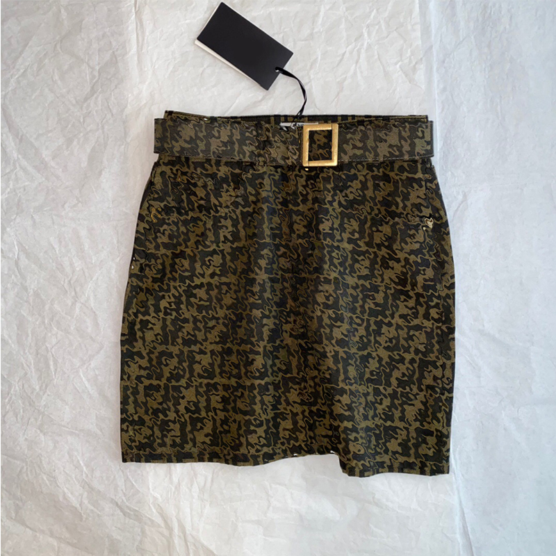 

Luxury Brand 2022 High Waist Women' Shorts With Metal Belt Skirts F Letter Fashion Mini Dress Women Lady Casual Body con Slim Dresses All Match New, Skirt