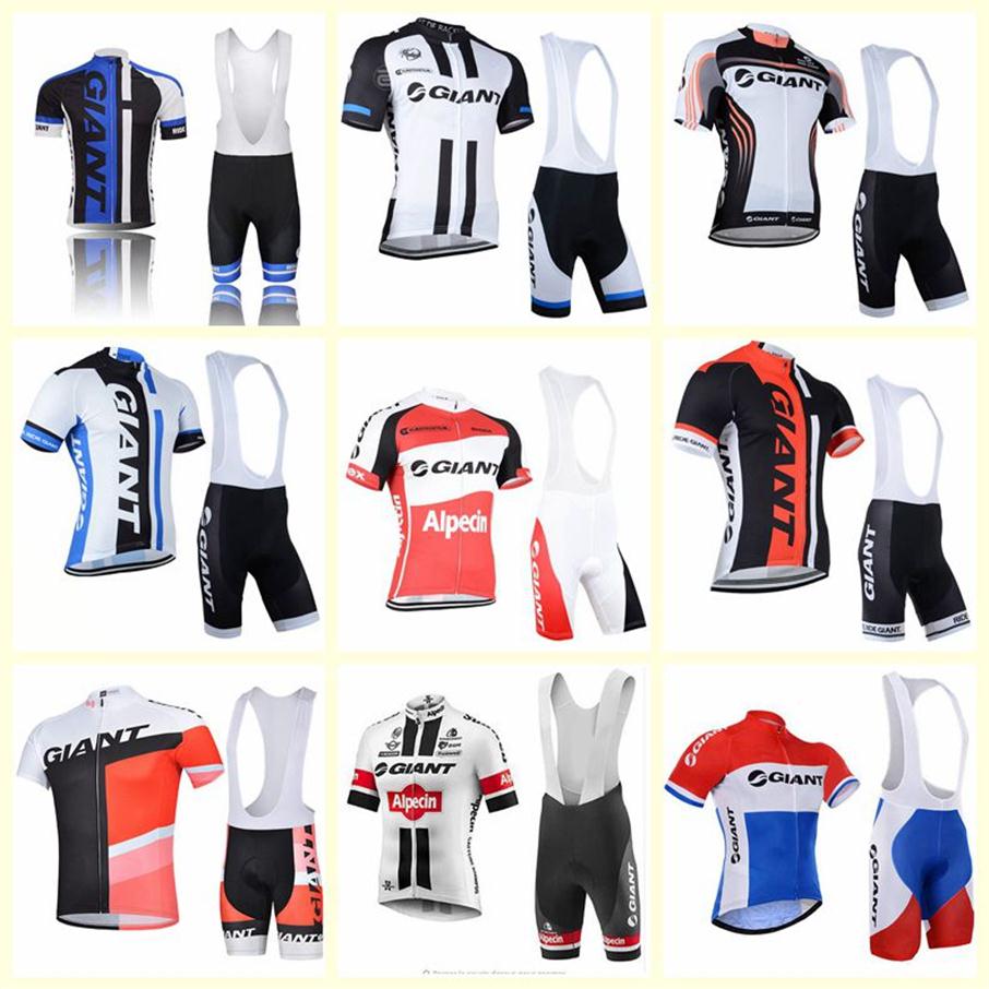 

GIANT team Cycling Short Sleeves jersey bib shorts sets Men Bike Clothing High Quality summer bicycle sports U123003252l, 7a
