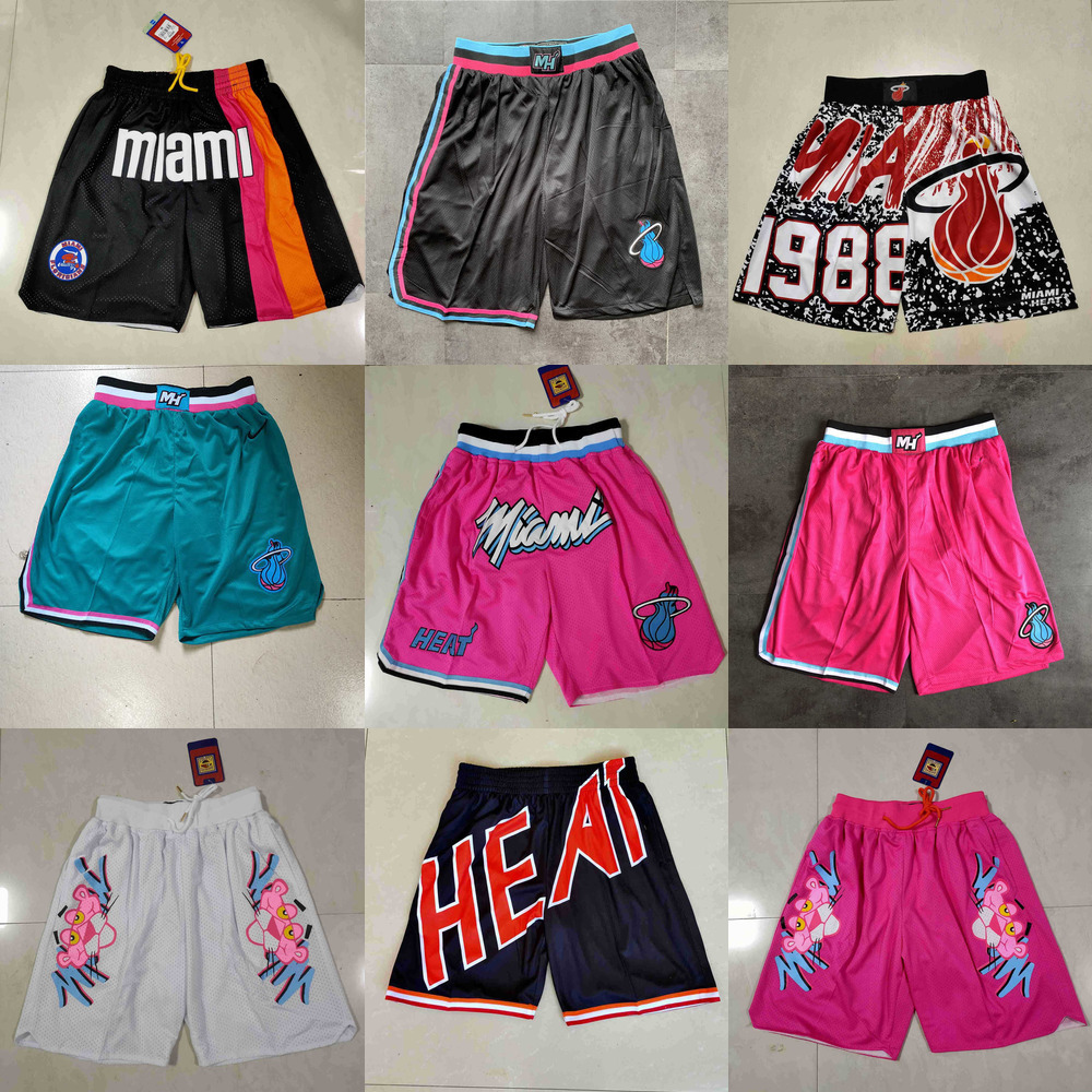 

Miami''Heat''men Throwback Basketball Shorts pocket, Color
