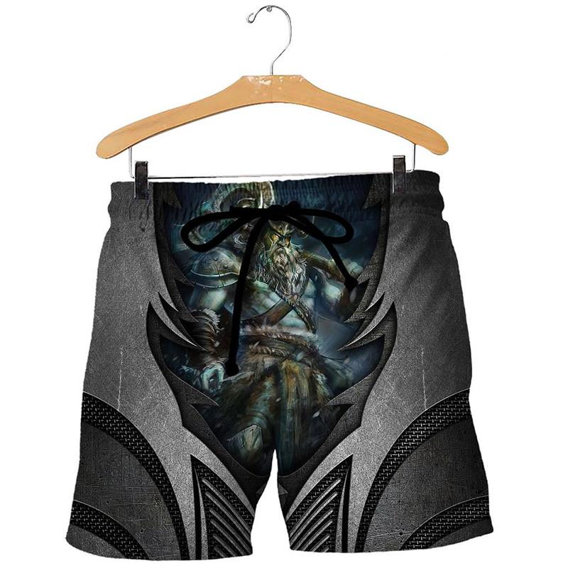 

Men' Shorts Armored Pirates 3D Full Body Printing Fashion Beach Casual Daily 002, Beige