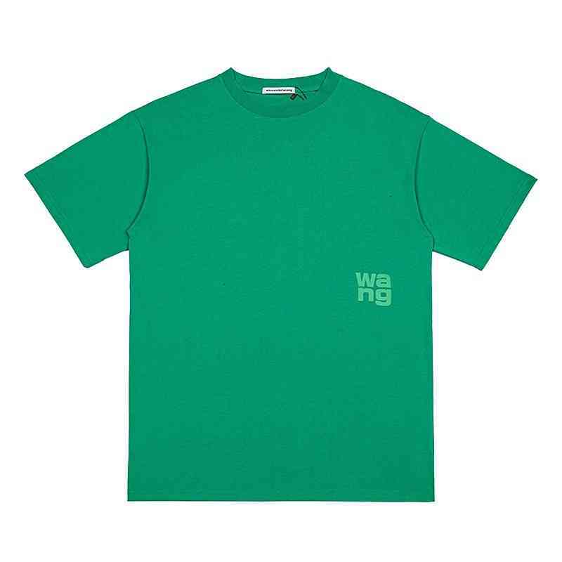 T-shirt féminin Aw Dawangjia printemps et lettres d'été Simple Loose Short T-shirt pour hommes femmes SSM2 V97D